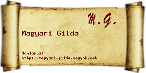 Magyari Gilda névjegykártya